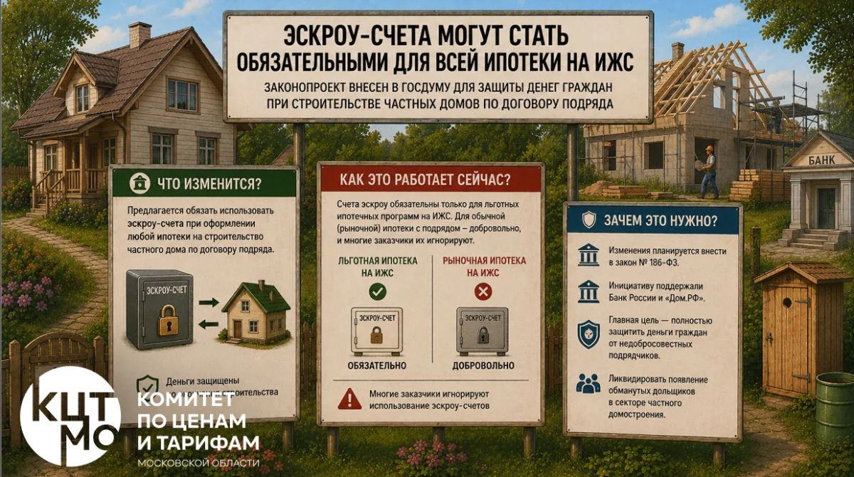 Эскроу-счета могут стать обязательными для всей ипотеки на ИЖС
