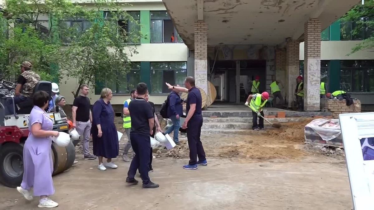 Дмитрий Волков: В Красногорске на улице Кирова в рамках Народной программы Партии «Единая Россия» продолжается капитальный ремонт здания гимназии №2, завершить которой планируем до 1 сентября