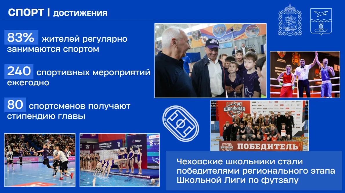 Михаил Собакин: В Чехове 83% жителей регулярно занимаются спортом Михаил Собакин: В Чехове 83% жителей регулярно занимаются спортом