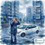Если авто затопило, надо вызвать ГИБДД и составить протокол — юрист