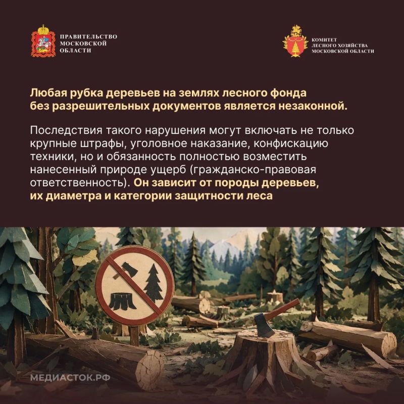 Незаконная рубка лесных насаждений, их повреждение или незаконное выкапывание деревьев и кустарников входят в число самых распространенных нарушений лесного законодательства Незаконная рубка лесных насаждений, их повреждение или незаконное выкапывание деревьев и кустарников входят в число самых распространенных нарушений лесного законодательства