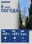Сегодня температура воздуха в городе поднимется до +25