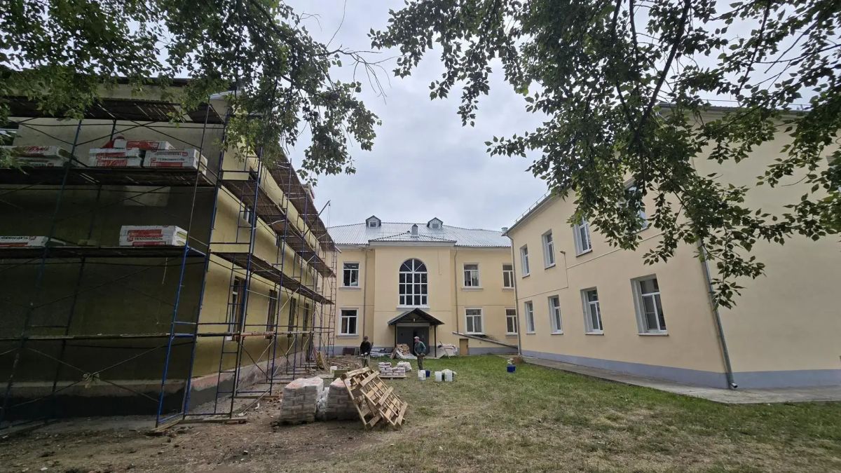 В Коломне продолжается капитальный ремонт Центральной детской музыкальной школы имени Алябьева