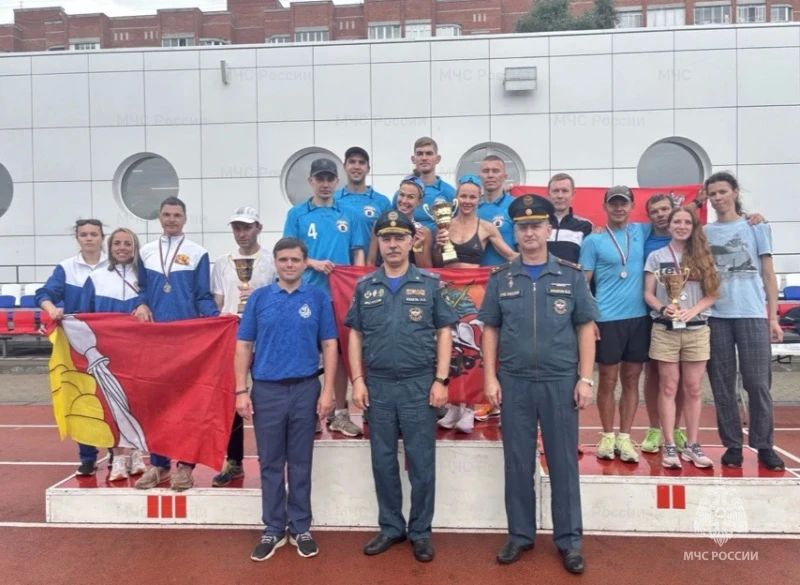 Сборная Московской области стала серебряным призером легкоатлетического этапа Спартакиады МЧС России в Воронеже