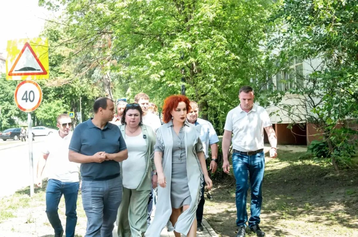 Татьяна Витушева: С рабочим выездом посетила Павловскую Слободу, где проверила ход выполнения ряда важных мероприятий по развитию и благоустройству территории