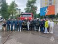 В Одинцовском пожарно-спасательном гарнизоне проводили на заслуженный отдых троих сотрудников