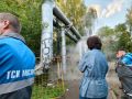На Куркинском шоссе, вблизи Аэрокосмического лицея, произошел повторный прорыв байпаса