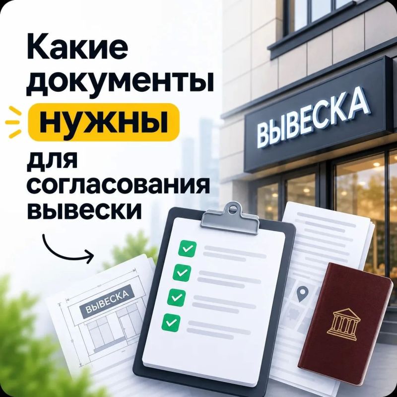 Планируете разместить вывеску? Рассказываем, какие документы понадобятся и на что обратить внимание