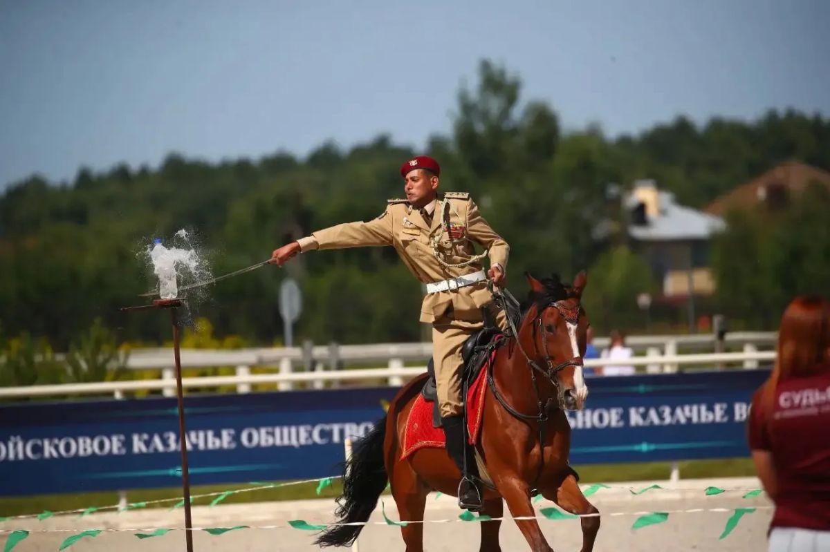 В щёлковском конно-спортивном комплексе «Звёздный» прошел чемпионат мира по джигитовке В щёлковском конно-спортивном комплексе «Звёздный» прошел чемпионат мира по джигитовке