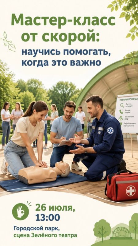 Хотите научиться спасать жизни - и не по видео, а на практике?