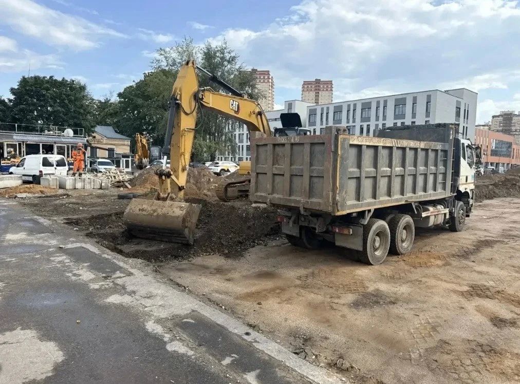 Близится завершение строительных работ на подъездной дороге к ВОК в мкр Близится завершение строительных работ на подъездной дороге к ВОК в мкр
