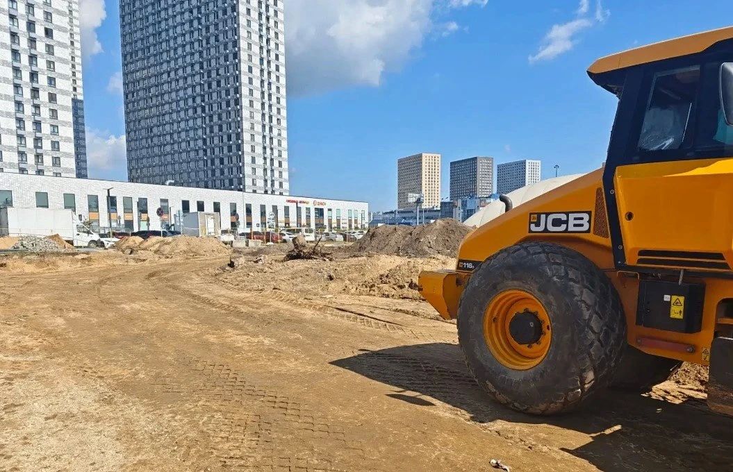 Близится завершение строительных работ на подъездной дороге к ВОК в мкр Близится завершение строительных работ на подъездной дороге к ВОК в мкр