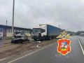 В Подмосковье иномарка с 14-летним водителем врезалась в грузовик, два человека погибли