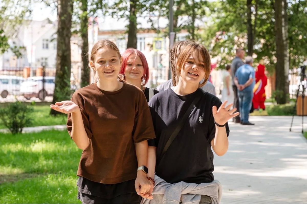 В Талдоме благоустроили сквер у Дома культуры
