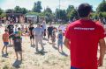 «Зарядка с чемпионом» на пляже озера Сенеж
