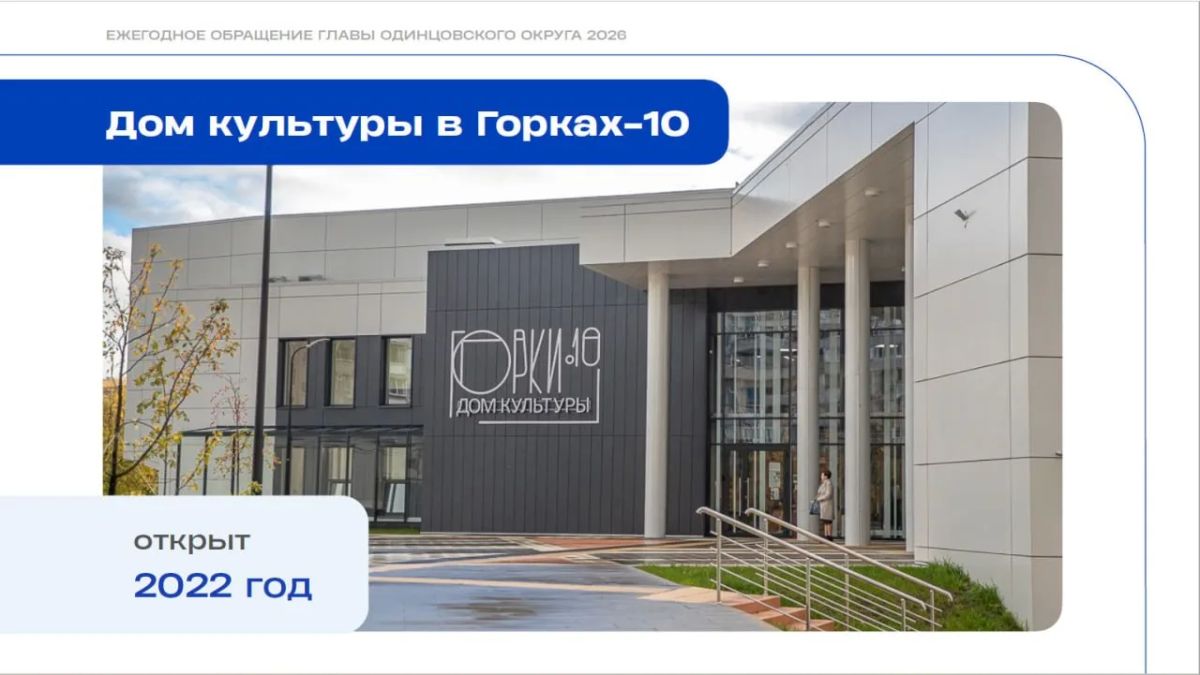 Андрей Иванов: В 2021 году мы открыли новый Дом культуры в Горках-10.