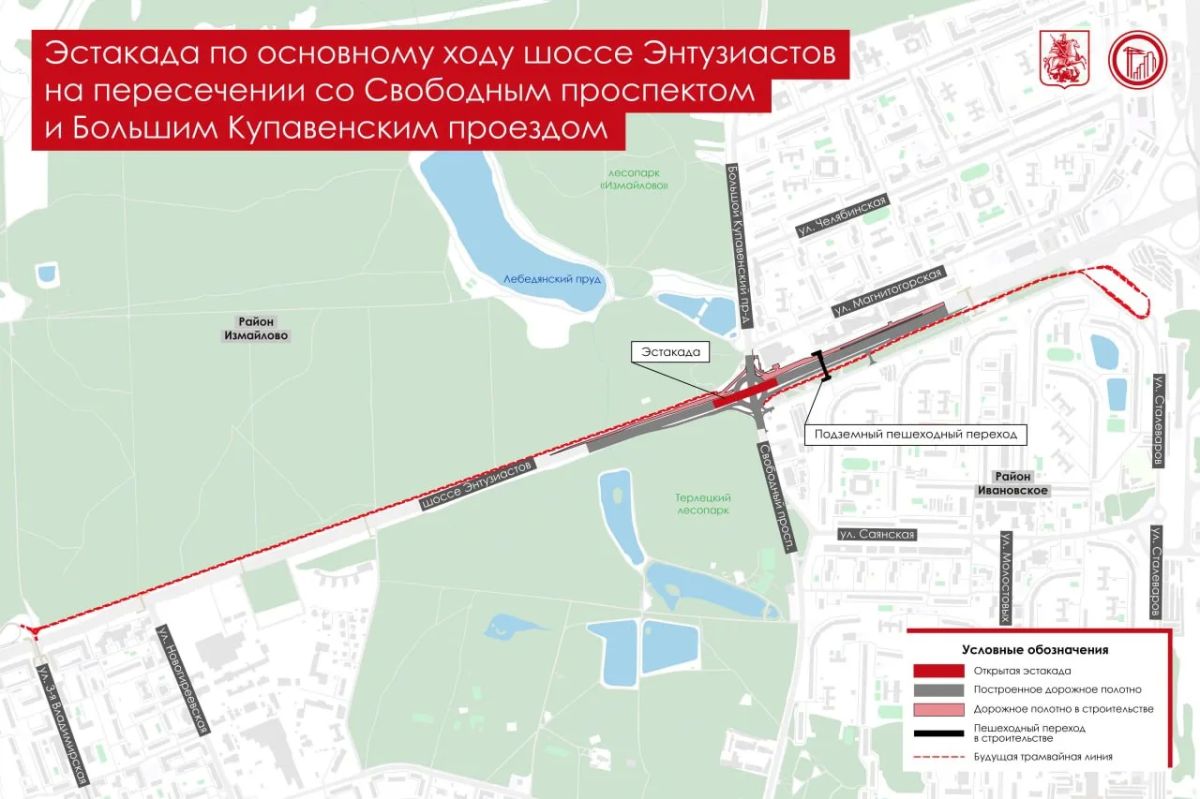 Хорошая новость для автомобилистов: на шоссе Энтузиастов открыли новую шестиполосную эстакаду Хорошая новость для автомобилистов: на шоссе Энтузиастов открыли новую шестиполосную эстакаду