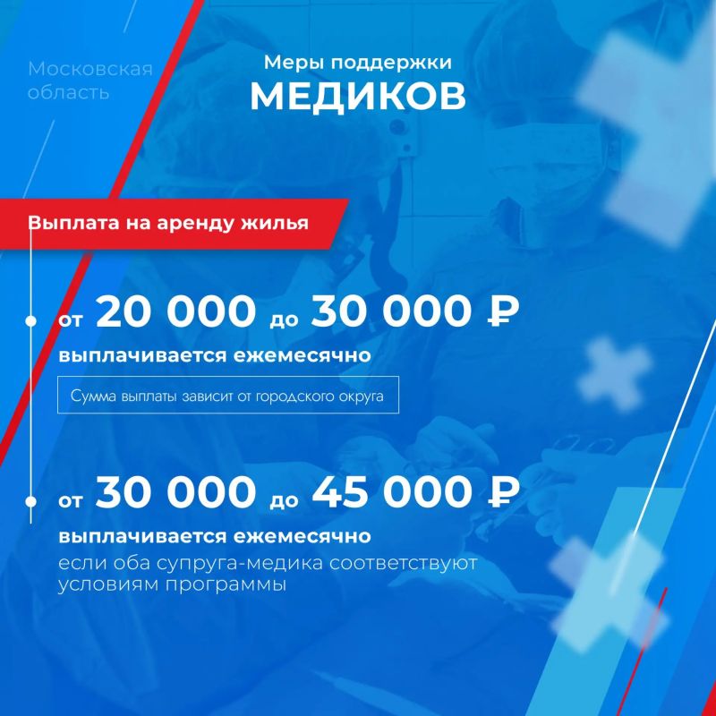 Для медицинских работников Балашихи доступны специальные меры поддержки