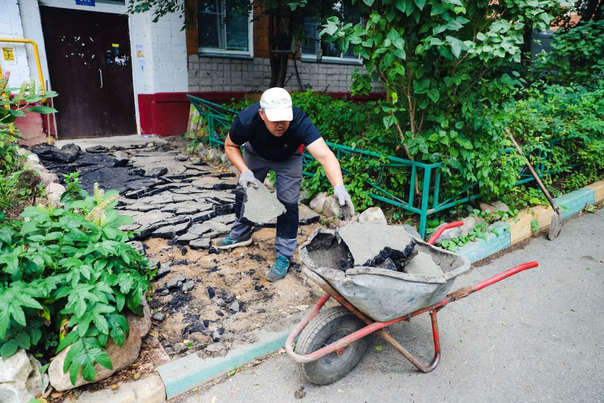 Восстанавливаем асфальт в Старых Химках после инженерных работ