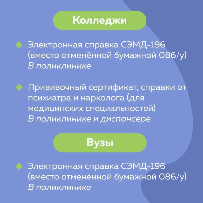 Подготовка к новому учебному году: медицинские справки Подготовка к новому учебному году: медицинские справки