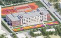 В Подольске на улице Ватутина продолжается строительство новой школы на 550 мест