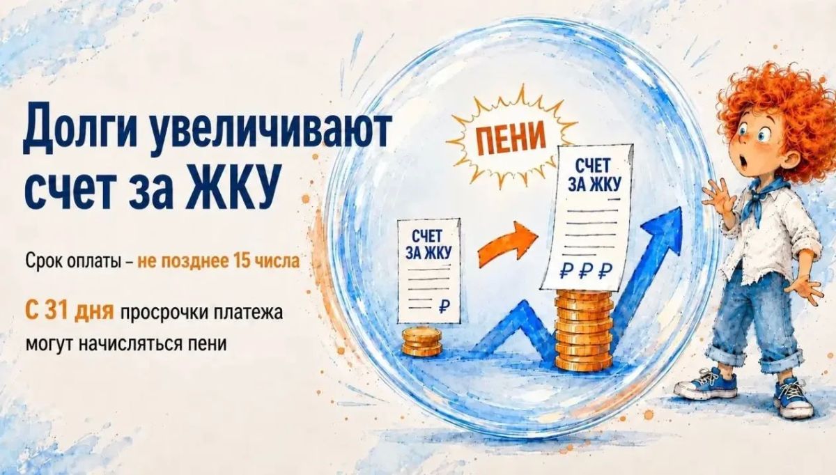 Как пени увеличивают коммунальные платежи?