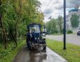 Выходные в Долгопрудном: уборка территорий и ямочный ремонт продолжаются