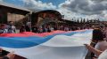 В преддверии праздника на территории УСК «Подмосковье» прошла яркая патриотическая акция