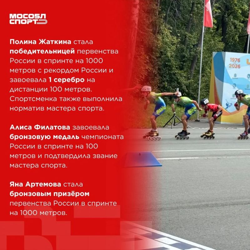 Сборная Московской области завоевала 19 медалей на чемпионате и первенстве России по роллер-спорту Сборная Московской области завоевала 19 медалей на чемпионате и первенстве России по роллер-спорту