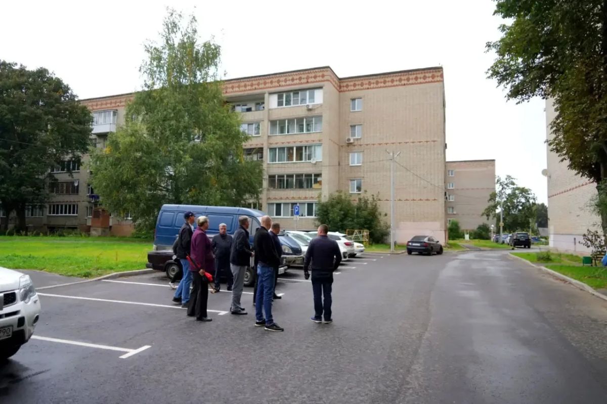 Провели сегодня объезд по нескольким точкам благоустройства в Хотьково Провели сегодня объезд по нескольким точкам благоустройства в Хотьково