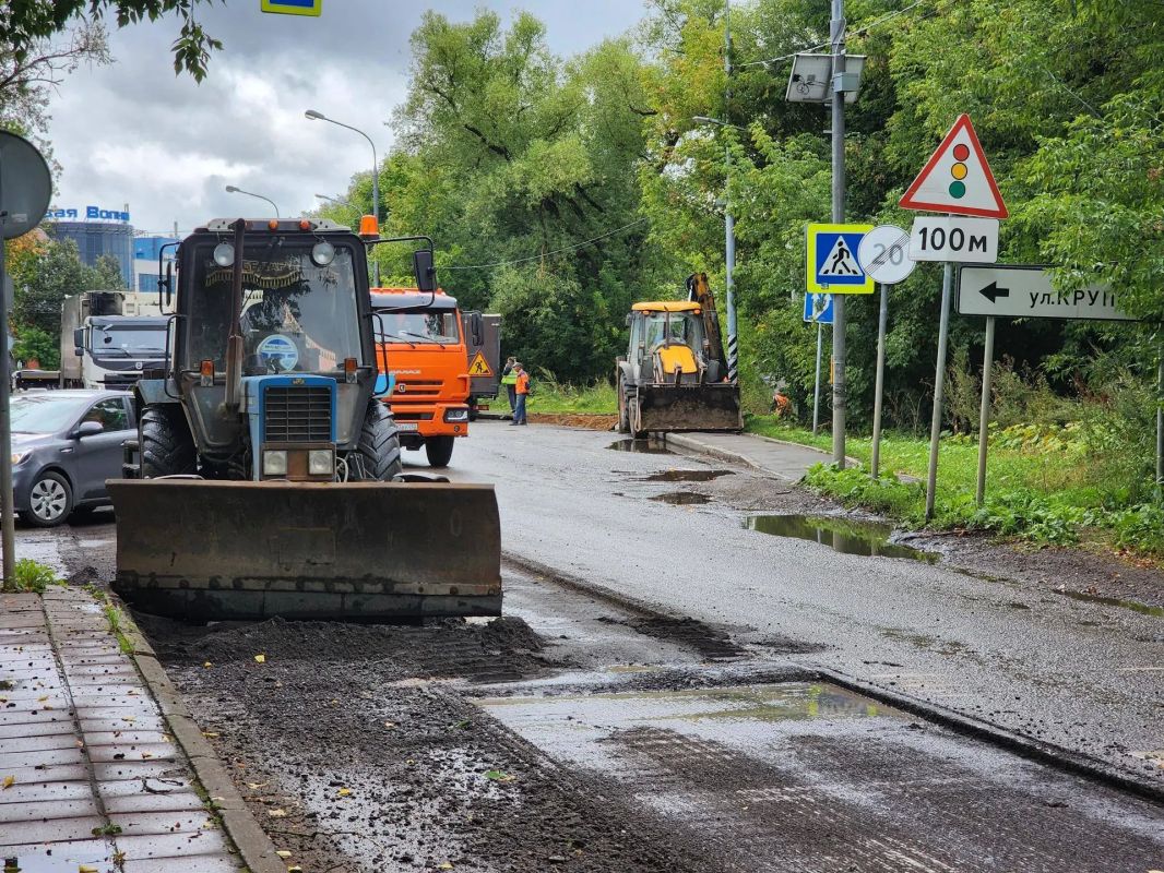 В Солнечногорске ремонтируют более 2 км автодороги В Солнечногорске ремонтируют более 2 км автодороги