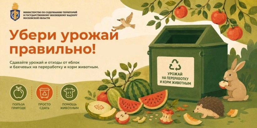 Жители Балашихи могут сдать овощи и фрукты в переработку