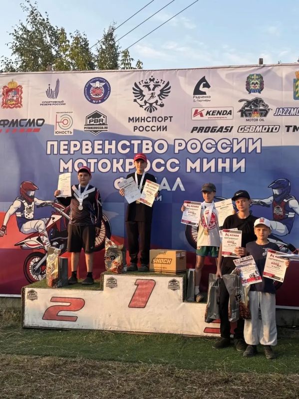 Воспитанники спортшколы «Победа» стали чемпионами страны по мотокроссу мини по итогам сезона 2026 года Воспитанники спортшколы «Победа» стали чемпионами страны по мотокроссу мини по итогам сезона 2026 года