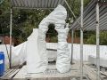 Заехал сегодня в мастерскую, где буквально высекают из светлого мансуровского гранита, который мы специально подобрали в Башкирии, наш памятный знак в честь событий специальной военной операции