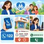Уважаемые реутовчане!. Информируем, что обратиться по вопросам социальной поддержки можно: По телефону горячей линии 122
