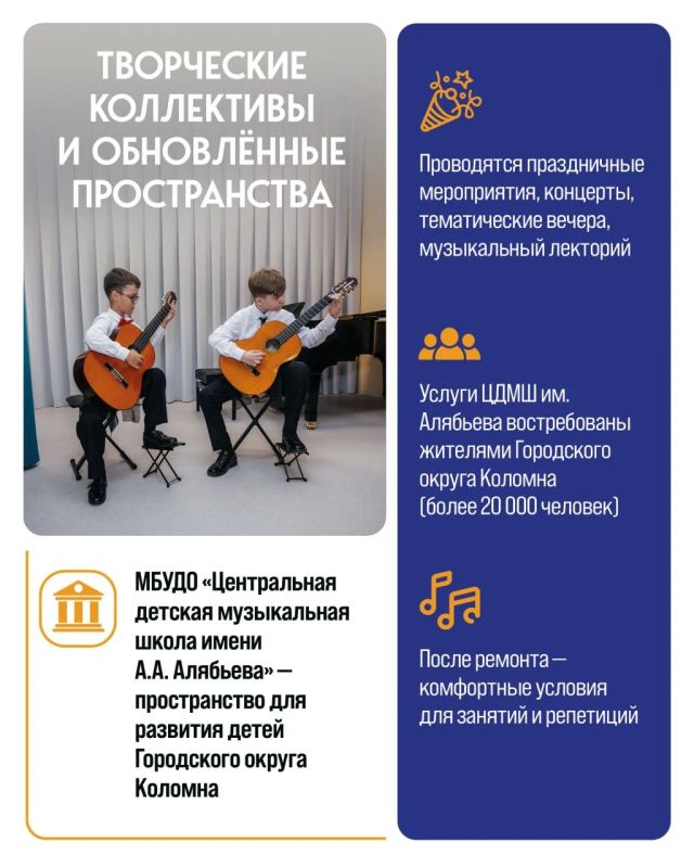 Центральная детская музыкальная школа имени А.А. Алябьева открылась в Коломне Центральная детская музыкальная школа имени А.А. Алябьева открылась в Коломне