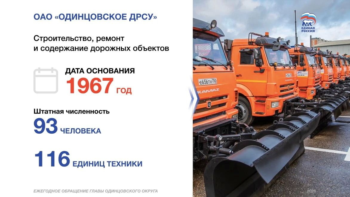 Андрей Иванов: В ведении Одинцовского округа находится около 760 километров муниципальных дорог. Андрей Иванов: В ведении Одинцовского округа находится около 760 километров муниципальных дорог.