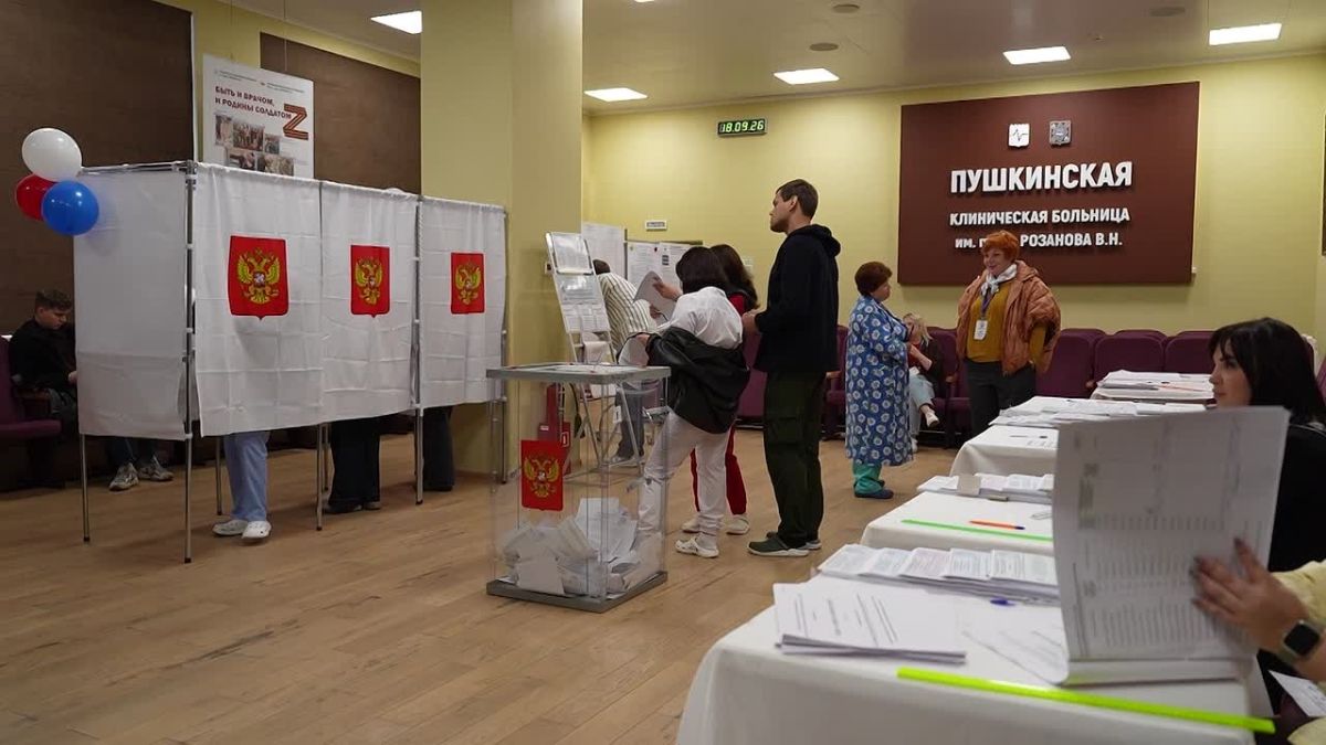 Гражданский долг на рабочем месте: в Пушкинской больнице работает избирательный участок