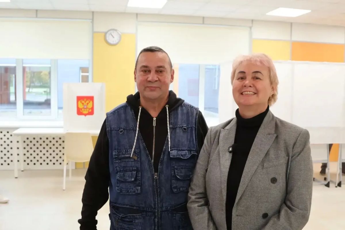 Многодетная семья Тарановых проголосовала на выборах в Ступино