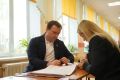День 18 сентября начал на своём избирательном участке в школе мкр Семхоз города Сергиев Посад