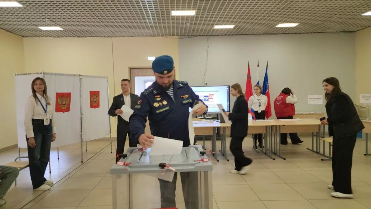 «Это гражданский долг каждого»: защитники нашей страны проголосовали на выборах депутатов Госдумы и Мособлдумы