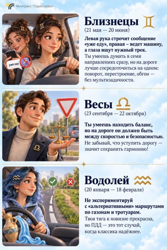 Каждому знаку — свой дорожный совет! Когда как не в пятницу представить вам необычный гороскоп Каждому знаку — свой дорожный совет! Когда как не в пятницу представить вам необычный гороскоп