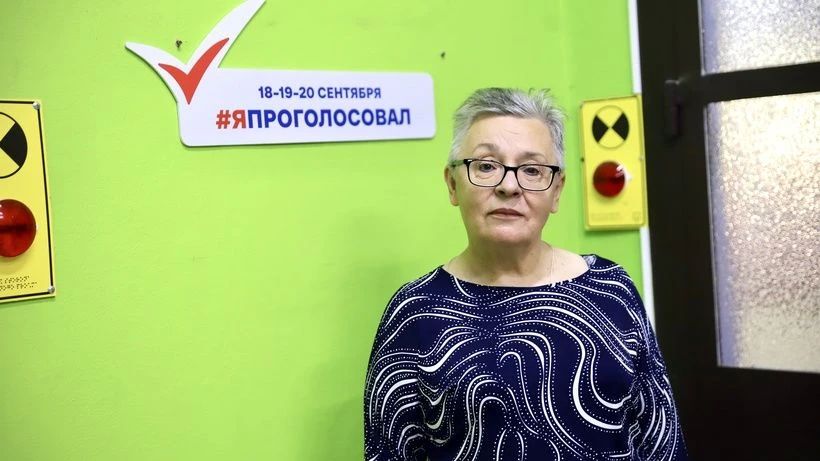 Общественный деятель Ирина Трынкина проголосовала в Солнечногорске!