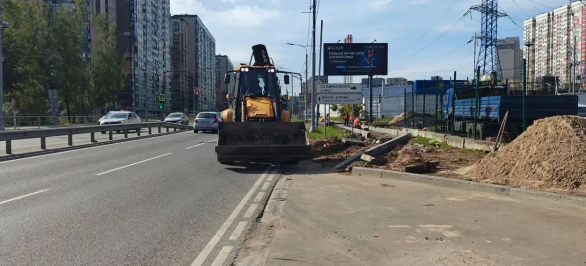 Новый тротуар появился в Путилково Новый тротуар появился в Путилково