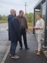 Совместно с коллегами из Управления благоустройства проверили обустройство новой автобусной остановки в д. Васькино