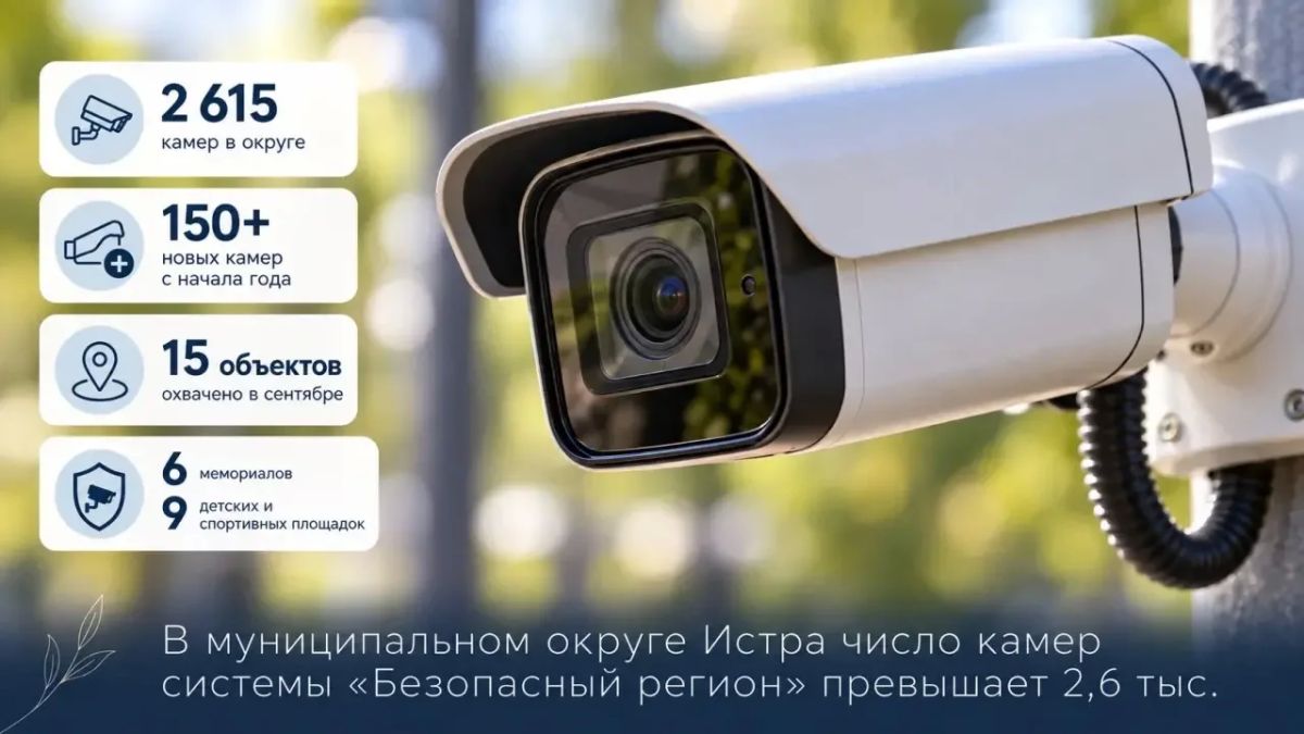 Татьяна Витушева: В муниципальном округе Истра число камер системы «Безопасный регион» превышает 2,6 тыс