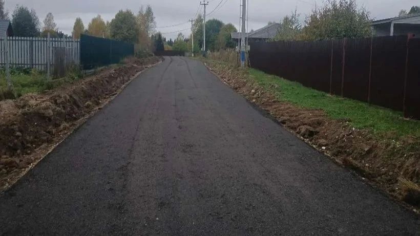 В Хоругвино ремонтируют дорогу к участкам многодетных семей