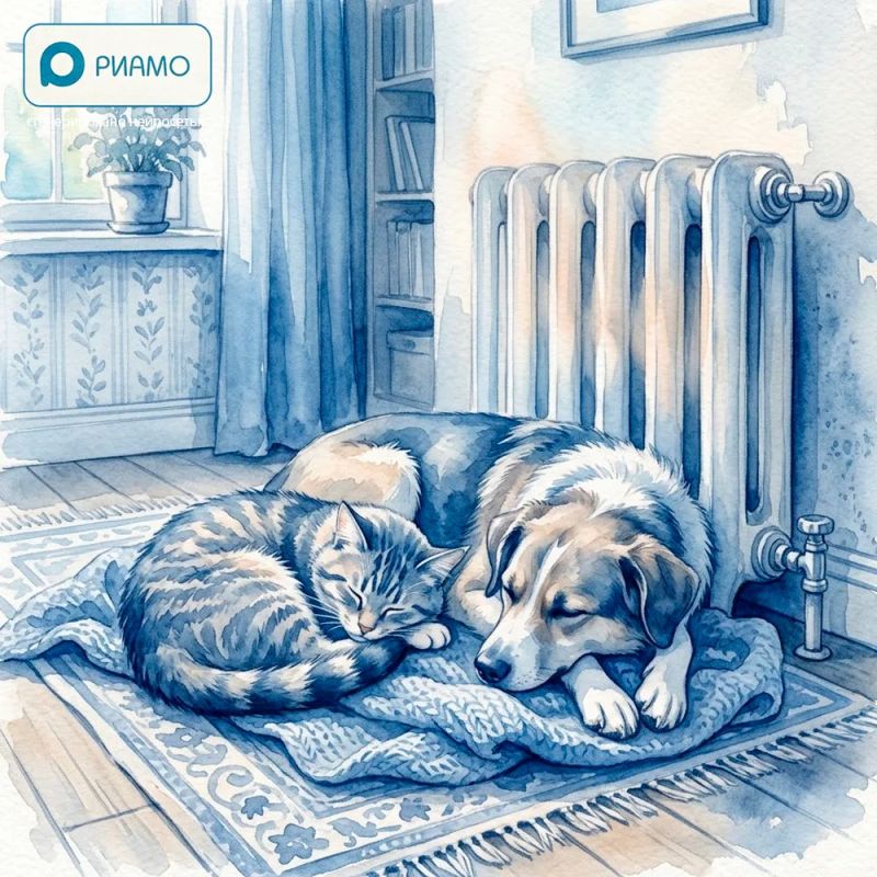 Кошка линяет, а собака больше пьет: эксперт объяснил, при чем тут отопление