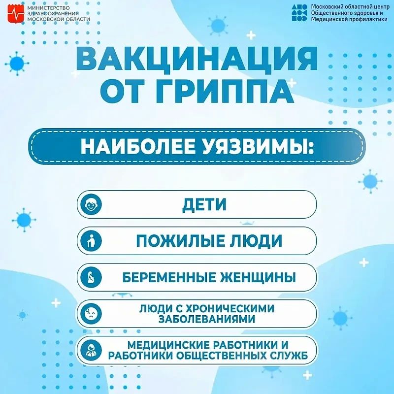 В городском округе Воскресенск привито против гриппа более восьми тысяч человек В городском округе Воскресенск привито против гриппа более восьми тысяч человек