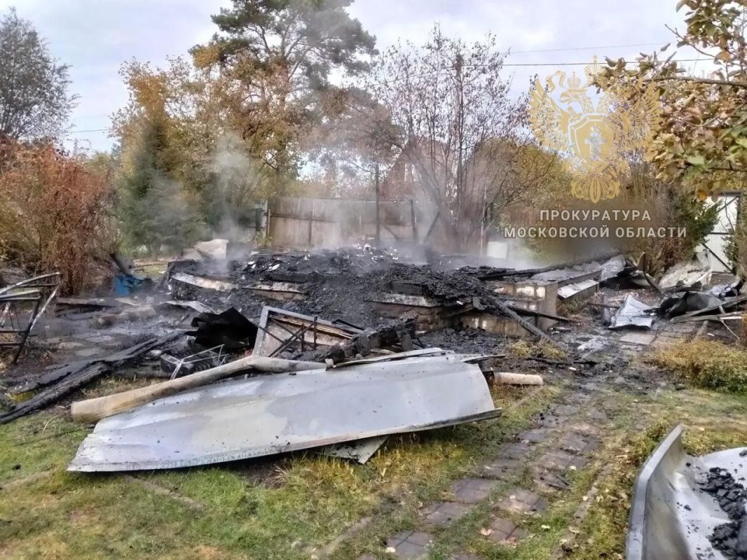 Ногинская городская прокуратура взяла под контроль установление обстоятельств пожара в садовом доме, в результате которого погибли ребенок и его мать